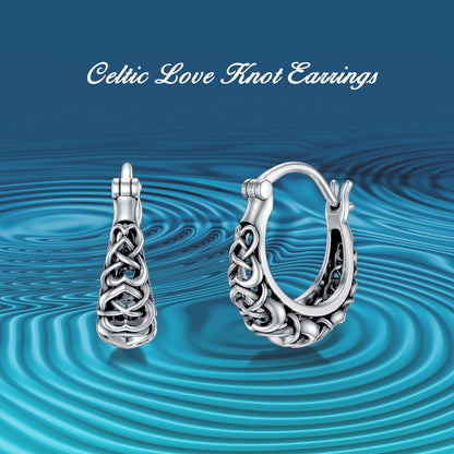 925 Sterling Silver Celtic Knot  Earrings - Jona store