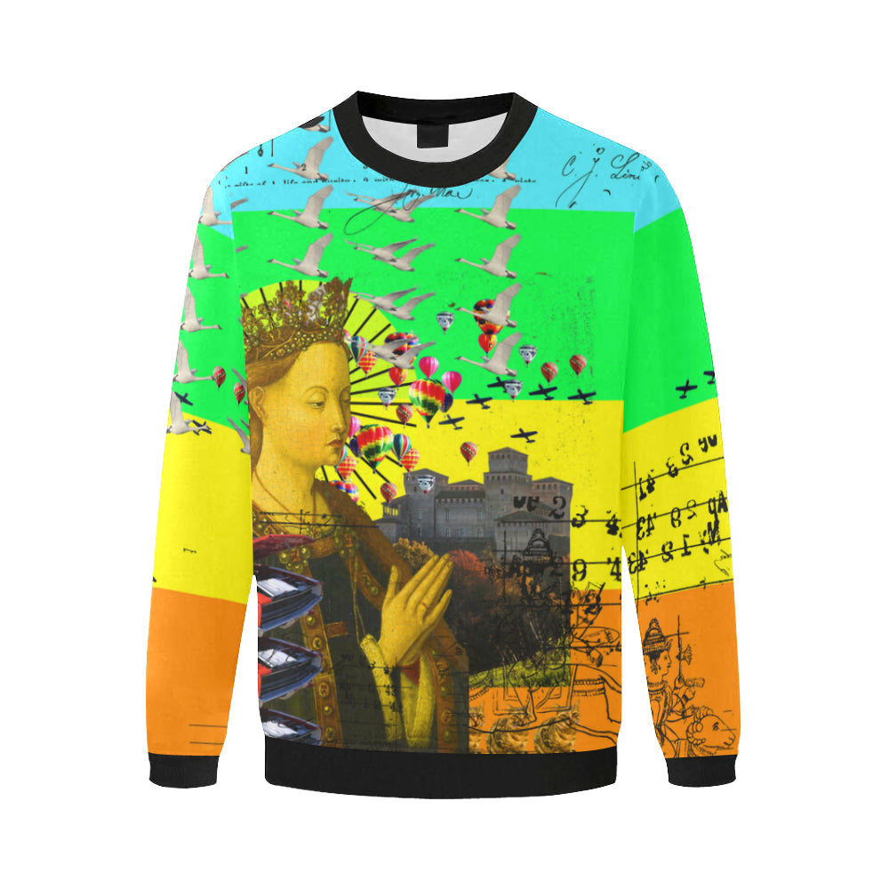 PRAYER Men's Oversized Fleece Sweatshirt