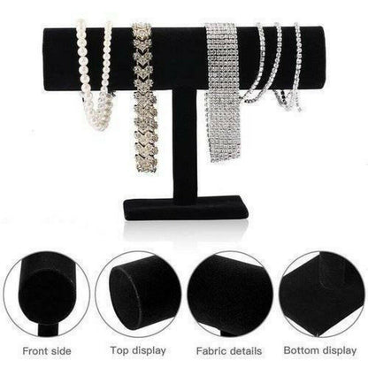 T-Bar Bracelet Holder Necklace Organizer Jewelry Watch Stand