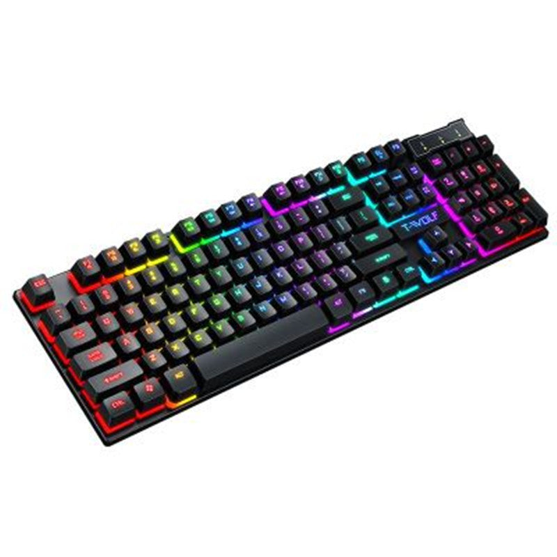 NEW Gaming Usb Luminous Wired Keyboard Floating Manipulator