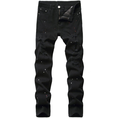 Elastic Denim Slim Fit Men&