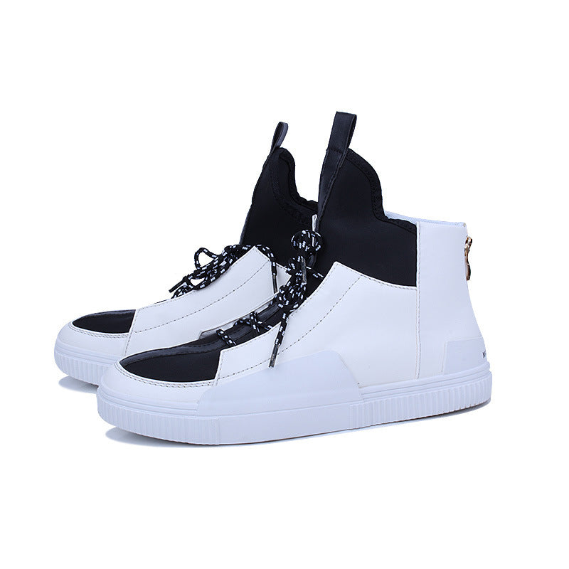 High-top zipper hip-hop sneakers