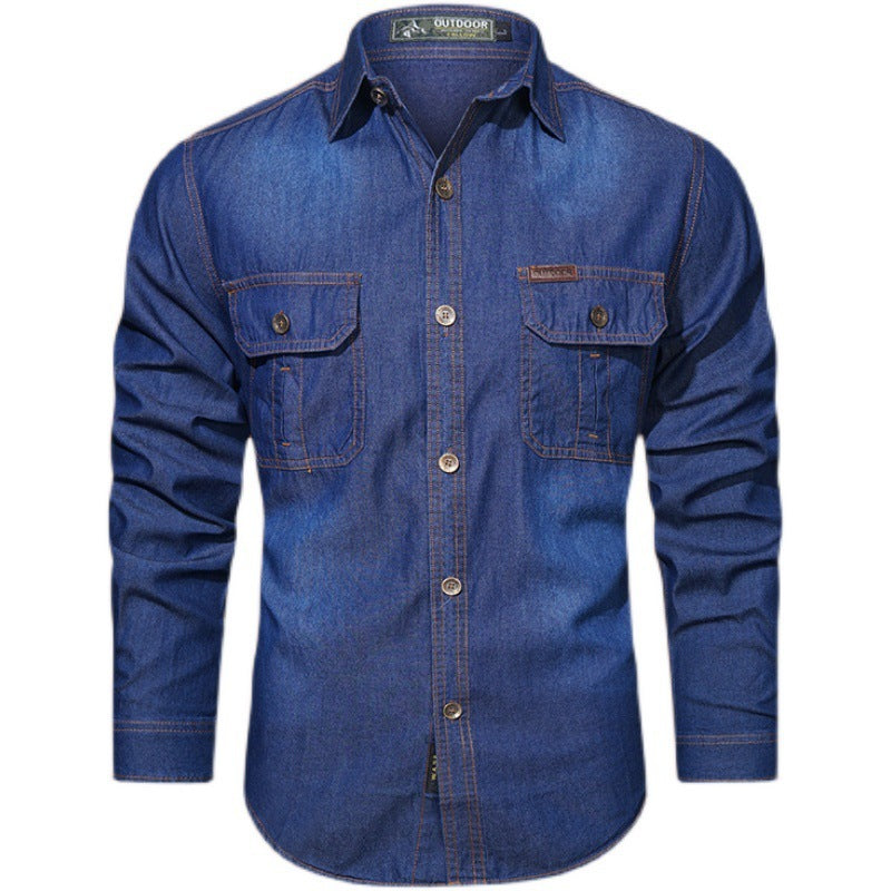 Cotton Bamboo Long-sleeved Shirt Men&