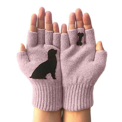 NEW Womens Winter Knitted Fingerless Gloves