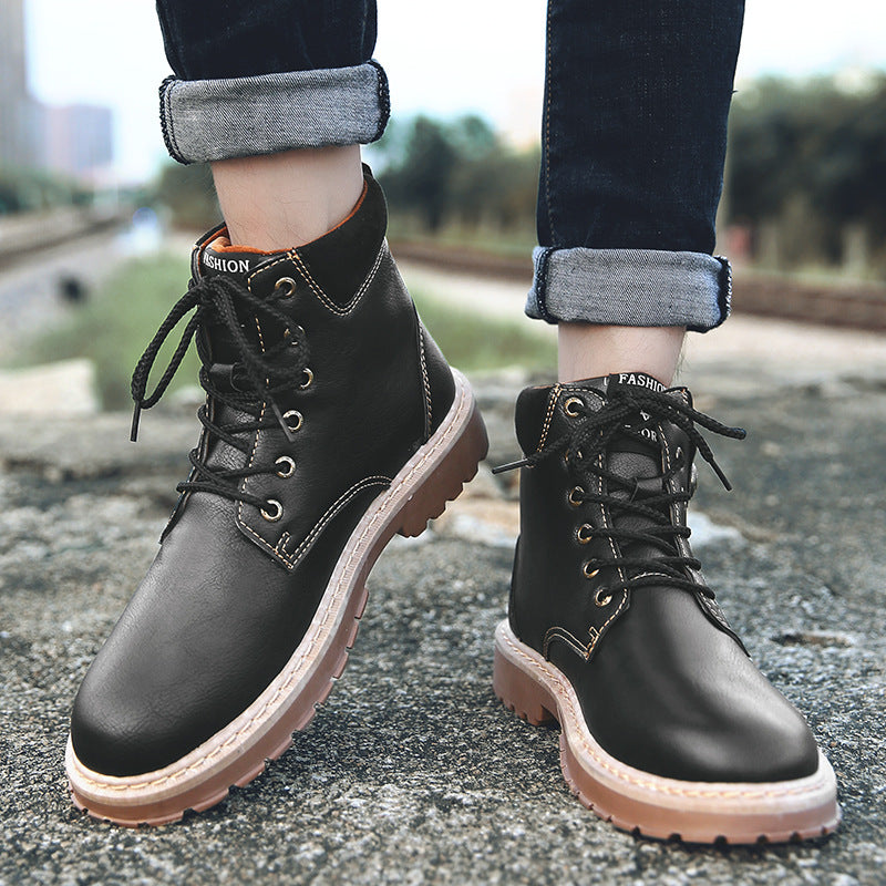 High-top British Style Martin Boots High Quality Working Casual Shoes