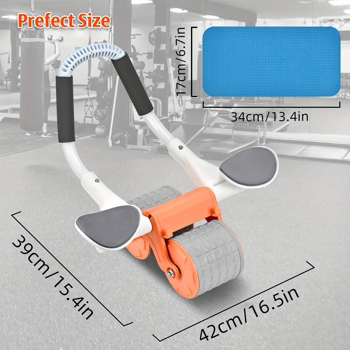 Upgrade Your Home Gym With Our Automatic Rebound Abdominal Wheel - Ab Roller With Elbow Support - Perfect Abs Workout Equipment And Home Gym Equipment For Your Home Workout