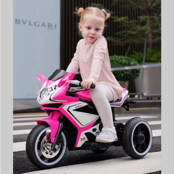 NEW Electric Kids Motorcycle For 3 To 4 Year Old Boys And Girls With Foot Pedal Starter