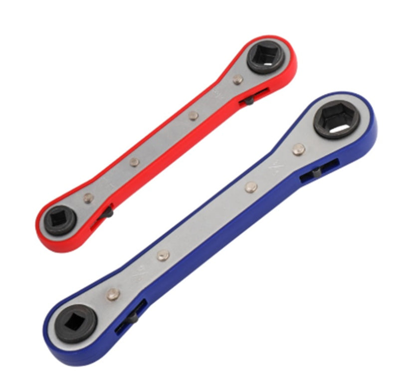 Two-way Ratchet Wrench With Four Corners And Square Hex