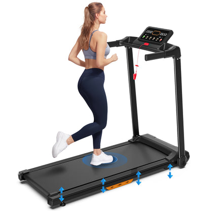 Foldable Electric Treadmill – 2.5HP Motor, 0.5–7.5 MPH, LED Display, 265 lbs Capacity, 12 Programs