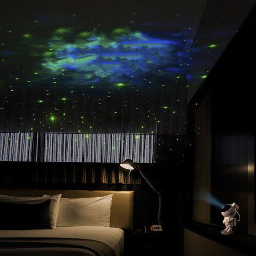 NEW Creative Astronaut Galaxy Starry Sky Projector Nightlight USB Atmospher Bedroom Table Lamp