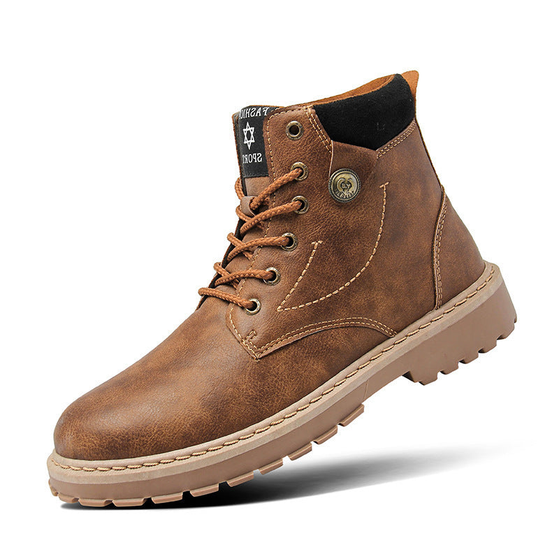 High-top British Style Martin Boots High Quality Working Casual Shoes