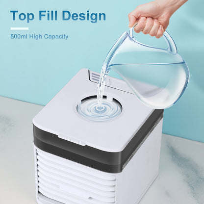 4 In 1 Personal Portable Cooler AC Air Conditioner Unit Air Fan Humidifier 4 In 1 Upgraded Portable Air Conditioner Cooling Fan 3 Speed Home Office Tent - JonaStore