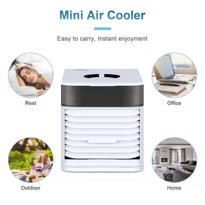 4 In 1 Personal Portable Cooler AC Air Conditioner Unit Air Fan Humidifier 4 In 1 Upgraded Portable Air Conditioner Cooling Fan 3 Speed Home Office Tent - JonaStore