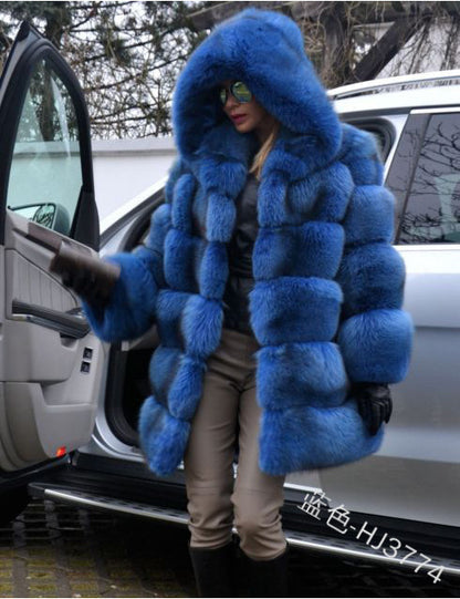 NEW Women Luxury Winter Warm Fluffy Faux Fur Short Coat Jacket