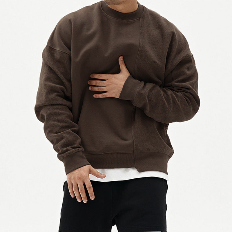 NEW Pullover Round Neck Sweater Loose Men Clothes