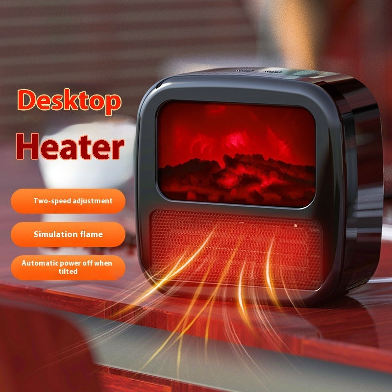 NEW Household Electric Heater Warmer Portable 3D Anti-real Flame Electric Heater Warm Air Fan Room Winter Stove Radiator