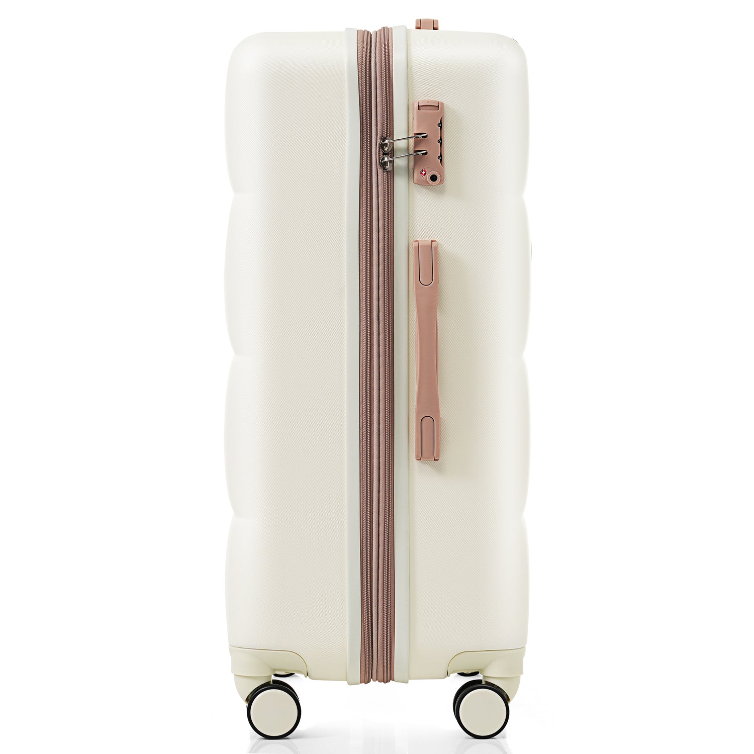 3-Piece Lightweight ABS Luggage Set with USB Charging Port, Spinner Wheels &amp; Expandable Suitcase