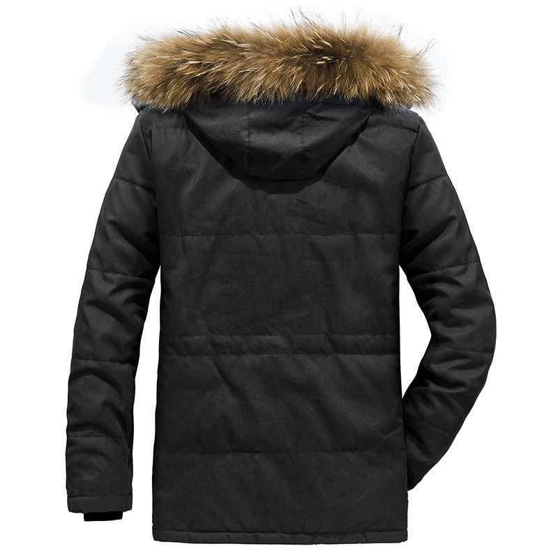 Medium-length Plus Size Middle-aged And Elderly Padded Jacket