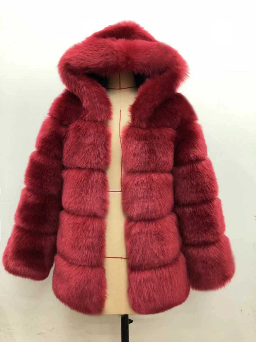 NEW Women Luxury Winter Warm Fluffy Faux Fur Short Coat Jacket