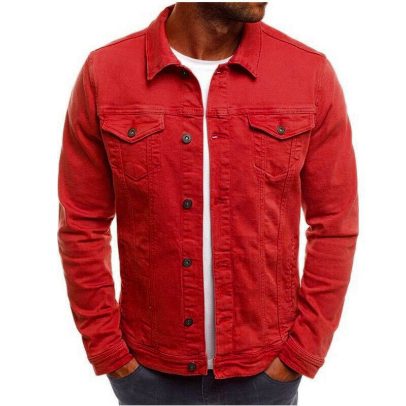 NEW Casual Men Jacket Button Shirt