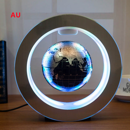 NEW Round LED World Map Floating Globe Magnetic Levitation Light Anti Gravity Magic