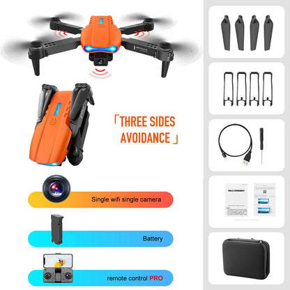 4K Dual Camera Remote Control Three - sided Obstacle Avoidance Drone - JonaStore