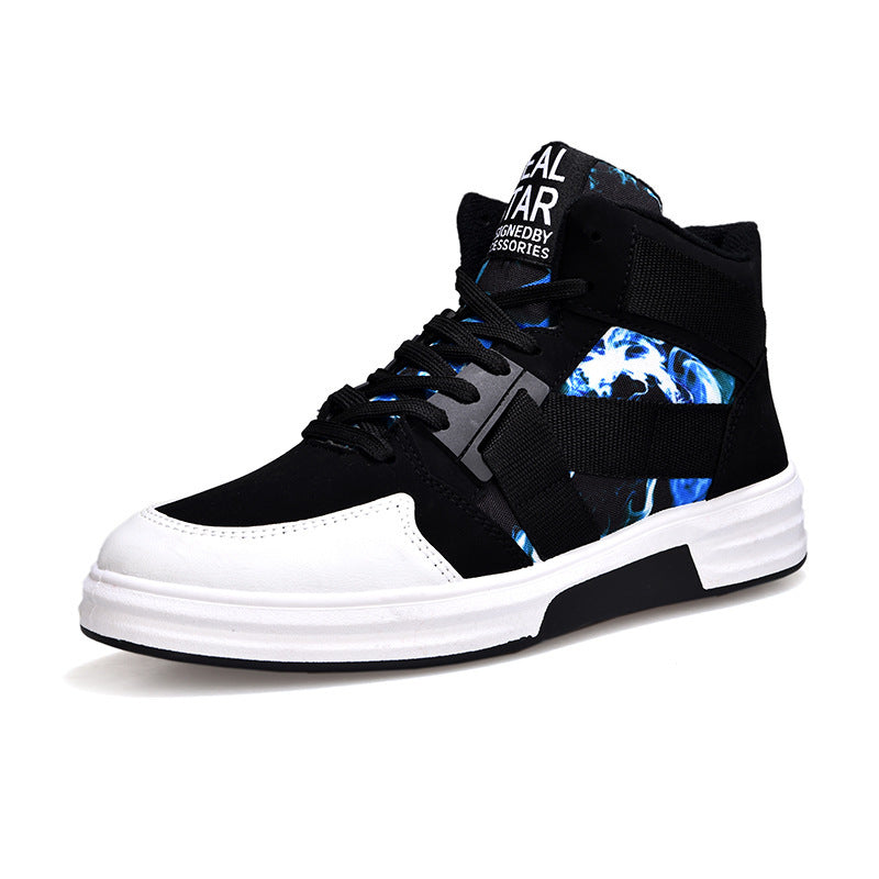 NEW Camouflage High-Top Lace-Up Shoe