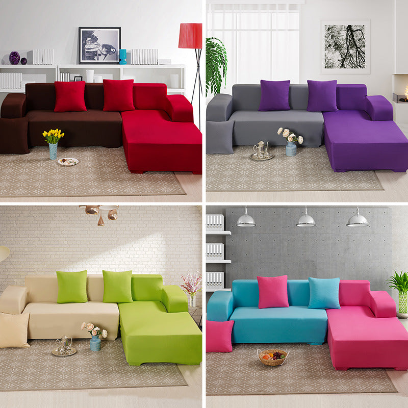 NEW Solid Corner Sofa Covers Couch Slipcovers Elastica Material Sofa Skin Protector Cover Sofa Armchair