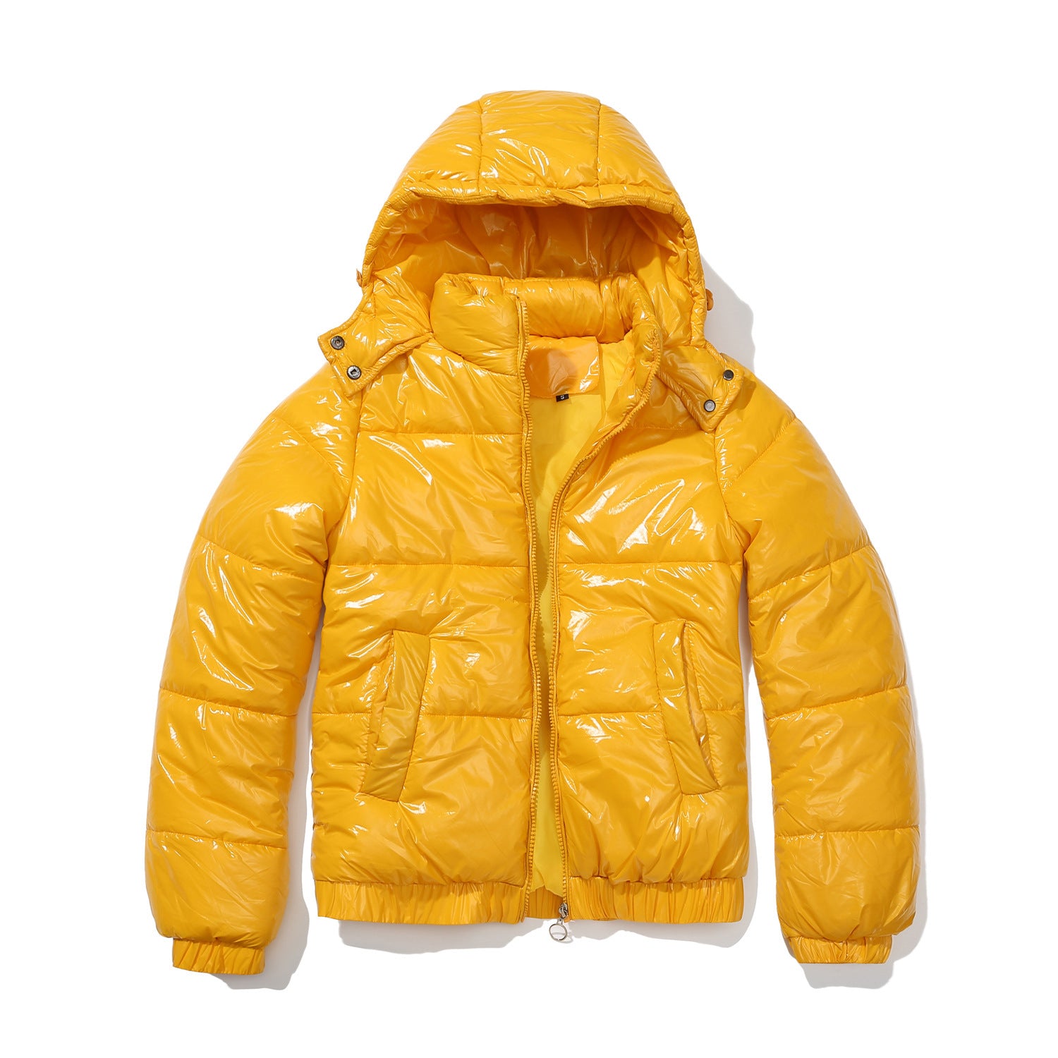 New Fall Winter Hooded Film Splash Proof Jacket Long-sleeved Cotton-padded Coat