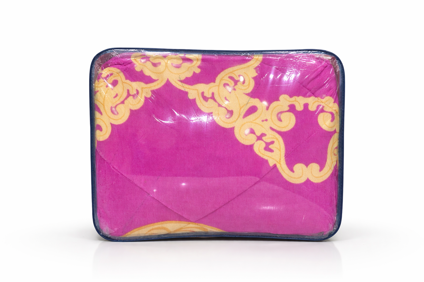 7-Piece Luxury Comforter Set with Curtains & Pillow Shams – Queen, King, Cal King – Pink Embroidered Bedding Set