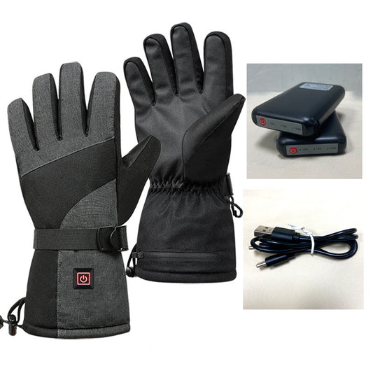 Rechargeable Heated Winter Gloves – Waterproof Thermal Electric Gloves with Full-Hand Heating (Batteries Included)