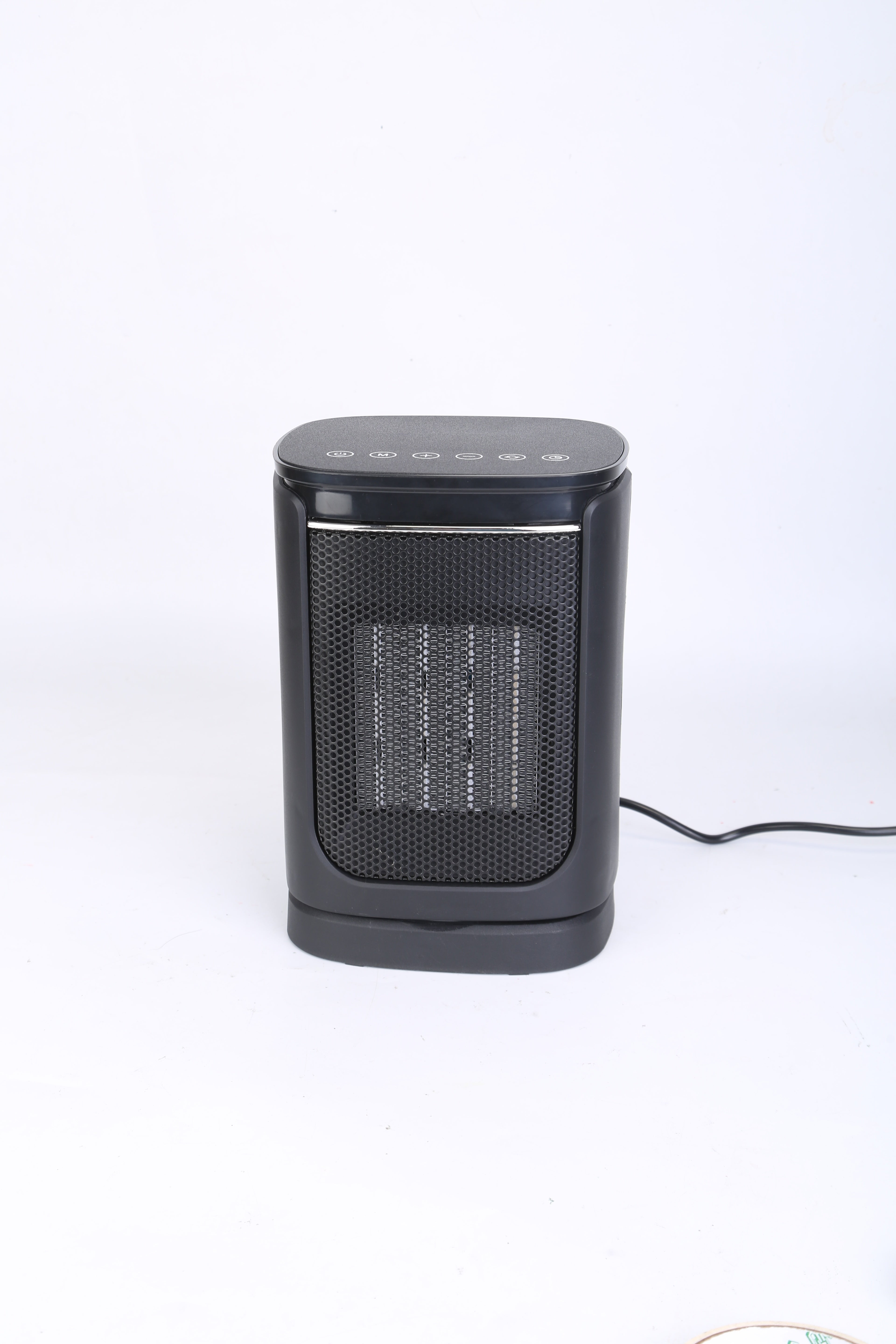 1500W Electric Space Heater Ceramic Heater Fan 90 Degree Oscillating Heating Fan With 3 Modes Remote Control Digital Display Tip-over Overheating Protection For Home Office