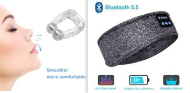 NEW Wireless Bluetooth Sleeping Headphones Headband Thin Soft Elastic Comfortable Music Ear Phones Eye Mask For Side Sleeper Sports