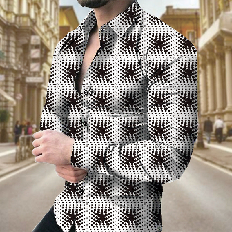 NEW Geometric Print Men&