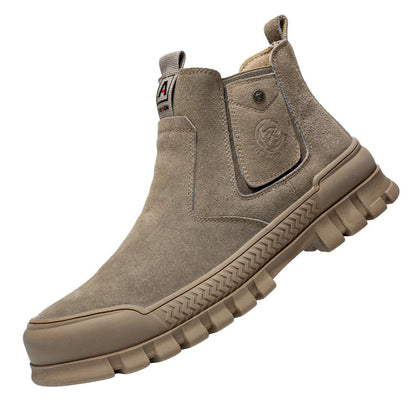 Anti-smashing And Anti-penetration Winter Thickened Work Shoes Men