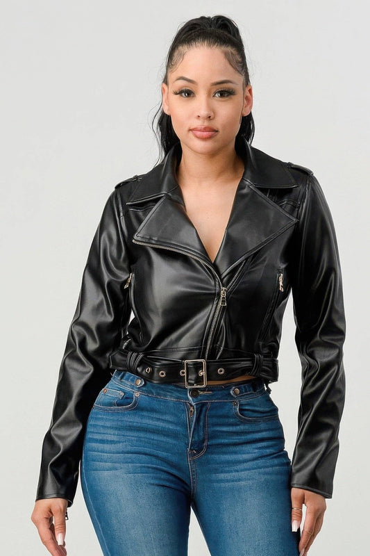 Women Faux Leather Jacket