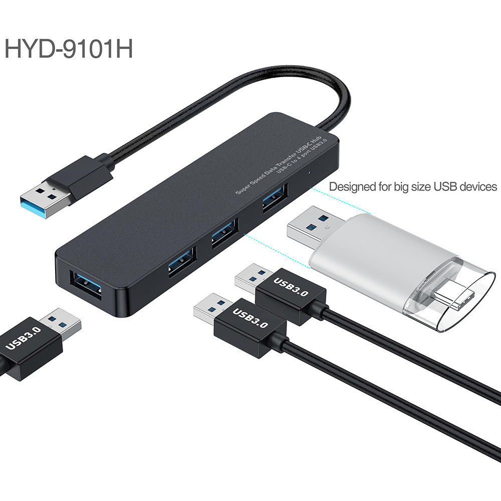 New TypeC HUB Is Suitable For The Computer 4-in-1 Expansion Adapter