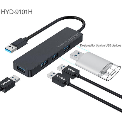 New TypeC HUB Is Suitable For The Computer 4-in-1 Expansion Adapter