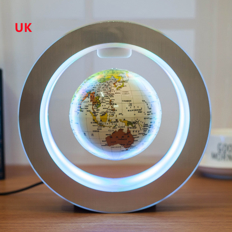 NEW Round LED World Map Floating Globe Magnetic Levitation Light Anti Gravity Magic