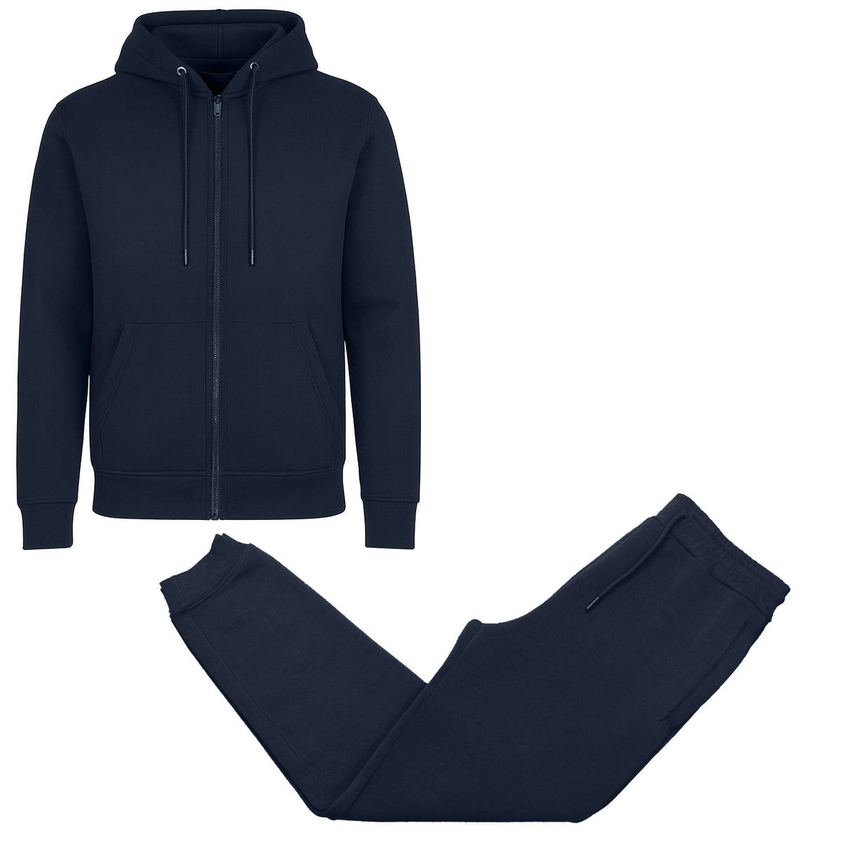 Women's Fleece Lined 2 Piece Full-Zip Hoodie and Jogger Set