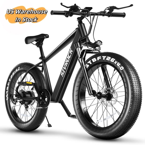 NEW Professional Electric Bike For Adults, 26 X 4.0 Inches Fat Tire Electric Mountain Bicycle, 1000W Motor 48V 15Ah Ebike For Trail Riding, Excursion And Commute, UL And GCC Certified