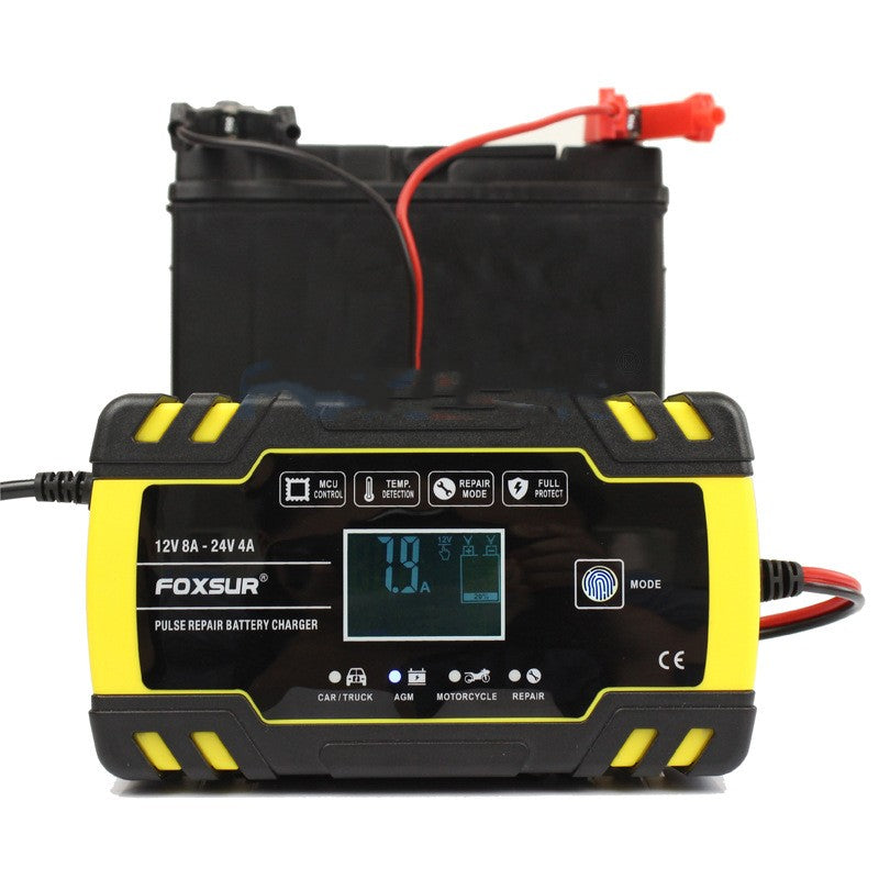 Motorcycle Car Battery 12V 24V Truck Repair Type Charger