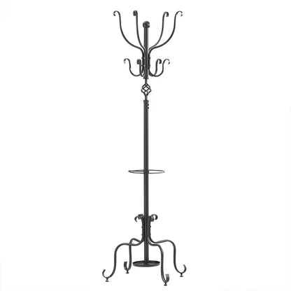 Freestanding Metal Coat Hat Rack,Clothes Hanger With Umbrella Holder,for Entryway,Bedroom,Home,Office