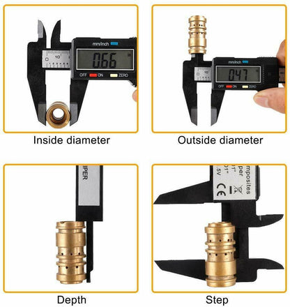 NEW Digital Caliper Electronic Gauge Carbon Fiber Vernier Micrometer Ruler 150mm 6