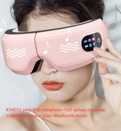 NEW Eye Massager Air Pressure Vibration Eye Protector Bluetooth Eye Massage Relax Migraines Relief Improve Sleep