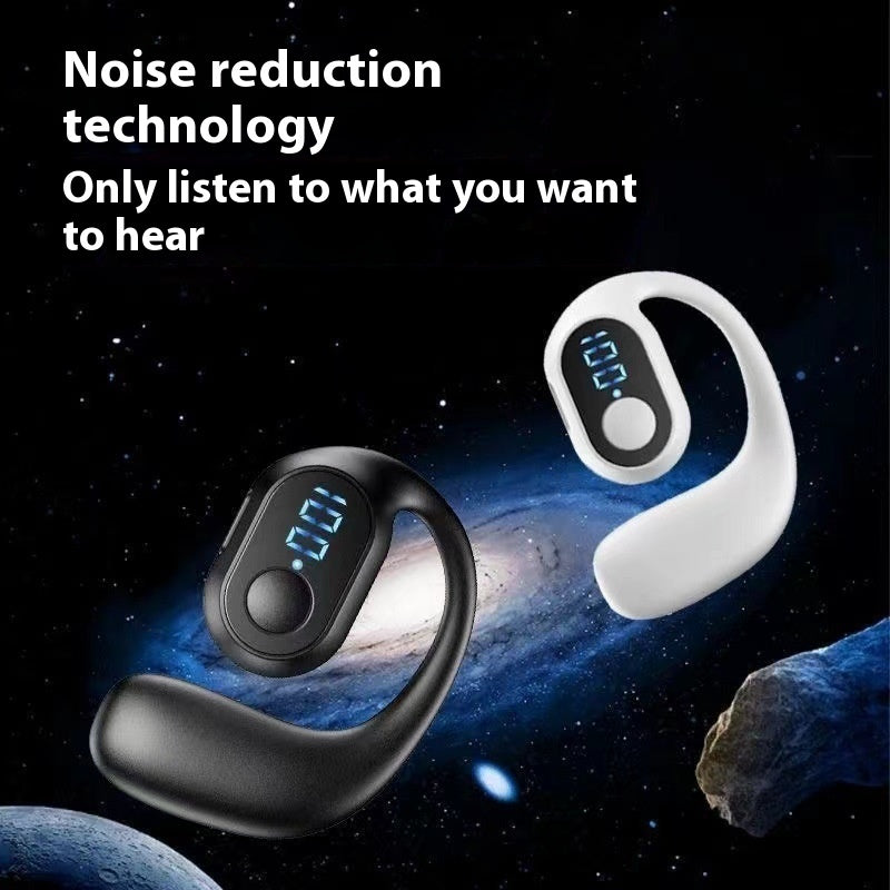 NEW Business Wireless Headset Ear-mounted Non In-ear Smart Digital Display