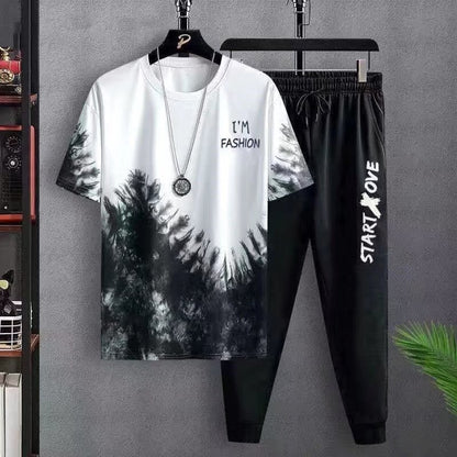 Summer Thin Short-sleeved Trousers Sports Suit