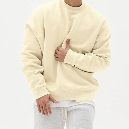 NEW Pullover Round Neck Sweater Loose Men Clothes