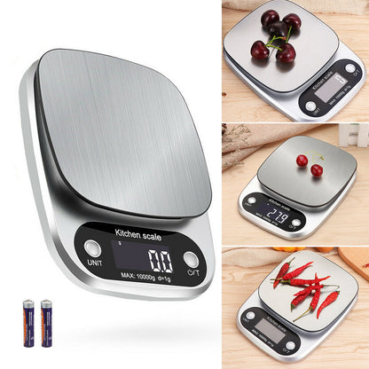 NEW Digital Kitchen Food Diet Scale, Multifunction Weight Balance 22lbs 1g Kitchen Scale Stainless Steel Weighing Scale For Food Diet Postal Balance Measuring