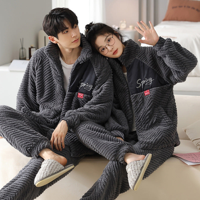 Flannel Couple Pajamas Men&